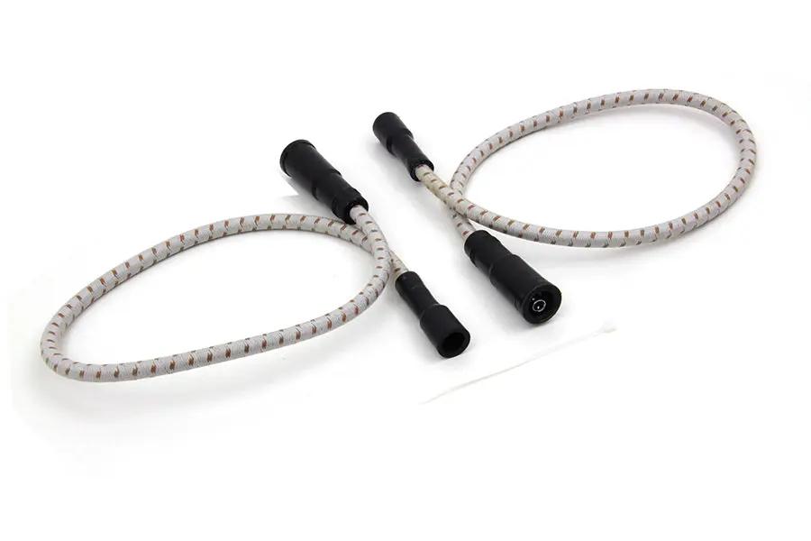 Sumax C20134 Grey with Brown Tracer 7mm Spark Plug Wire Set for Harley Davidson FLT Models by Sumax