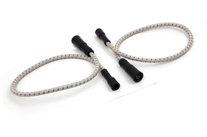 Sumax C20134 Grey with Brown Tracer 7mm Spark Plug Wire Set for Harley Davidson FLT Models by Sumax