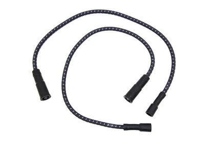 Sumax Black with Blue Tracer 7mm Spark Plug Wire Set for Harley Davidson FLT by Sumax