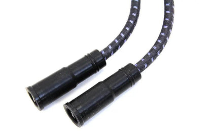 Sumax Black with Blue Tracer 7mm Spark Plug Wire Set for Harley Davidson FLT by Sumax