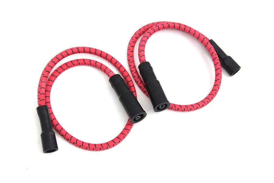 Sumax C20234 Red with Black Tracer 7mm Spark Plug Wire Set for Harley Davidson FLT by Sumax