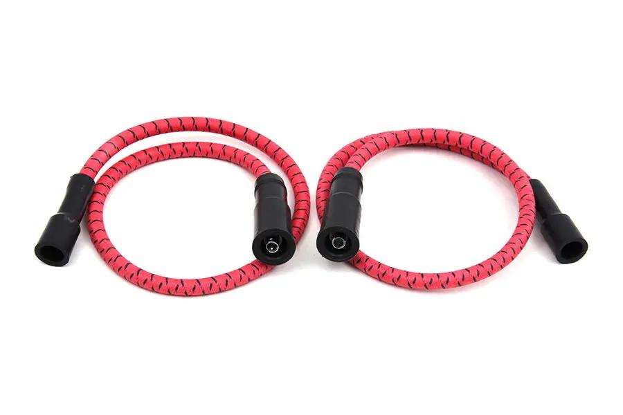 Sumax C20234 Red with Black Tracer 7mm Spark Plug Wire Set for Harley Davidson FLT by Sumax