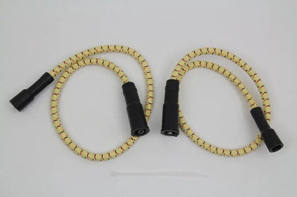 Sumax C20434 Yellow with Black & Red Tracer 7mm Spark Plug Wire Set for Harley Davidson FLT by Sumax