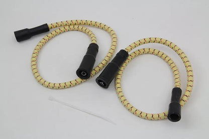 Sumax C20434 Yellow with Black & Red Tracer 7mm Spark Plug Wire Set for Harley Davidson FLT by Sumax