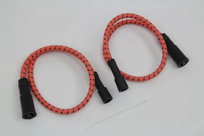 Sumax Orange with Black Tracer 7mm Spark Plug Wire Set for Harley Davidson FLT by Sumax