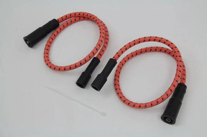 Sumax Orange with Black Tracer 7mm Spark Plug Wire Set for Harley Davidson FLT by Sumax