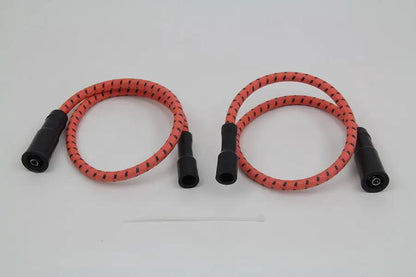 Sumax Orange with Black Tracer 7mm Spark Plug Wire Set for Harley Davidson FLT by Sumax