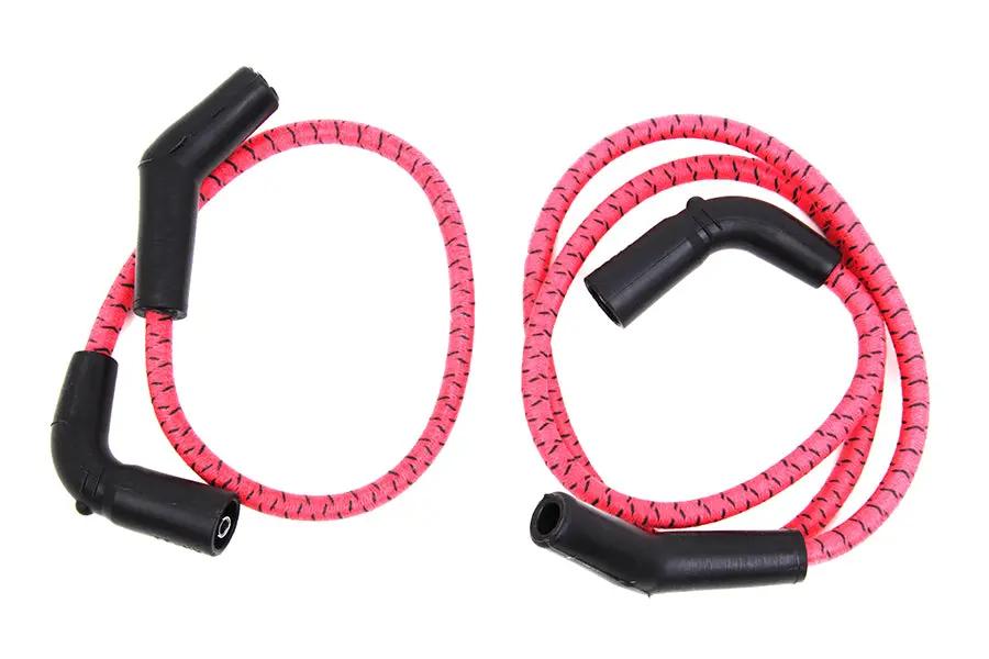 Sumax C20236 Red with Black Tracer 7mm Spark Plug Wire Set for Harley Davidson FLT (2009-2016) by Sumax