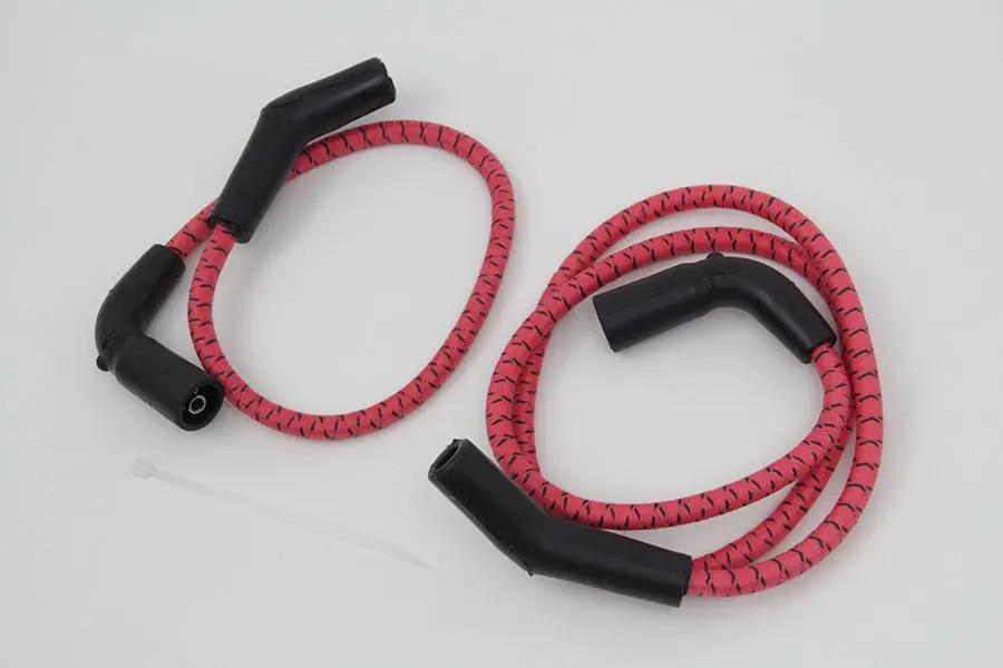 Sumax C20236 Red with Black Tracer 7mm Spark Plug Wire Set for Harley Davidson FLT (2009-2016) by Sumax