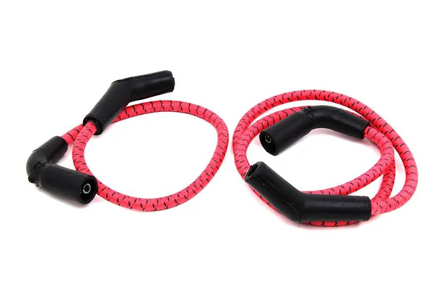 Sumax C20236 Red with Black Tracer 7mm Spark Plug Wire Set for Harley Davidson FLT (2009-2016) by Sumax