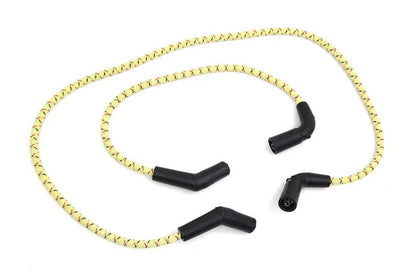 Sumax C20436 Yellow with Black & Red Tracer 7mm Spark Plug Wire Set for Harley Davidson FLT by Sumax
