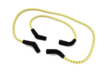 Sumax C20436 Yellow with Black & Red Tracer 7mm Spark Plug Wire Set for Harley Davidson FLT by Sumax
