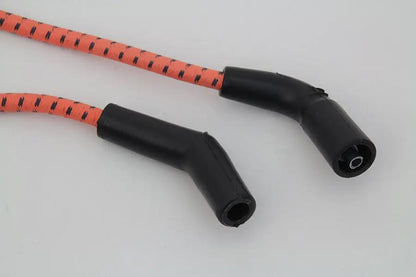 Sumax Orange with Black Tracer 7mm Spark Plug Wire Set for Harley Davidson FLT Models by Sumax