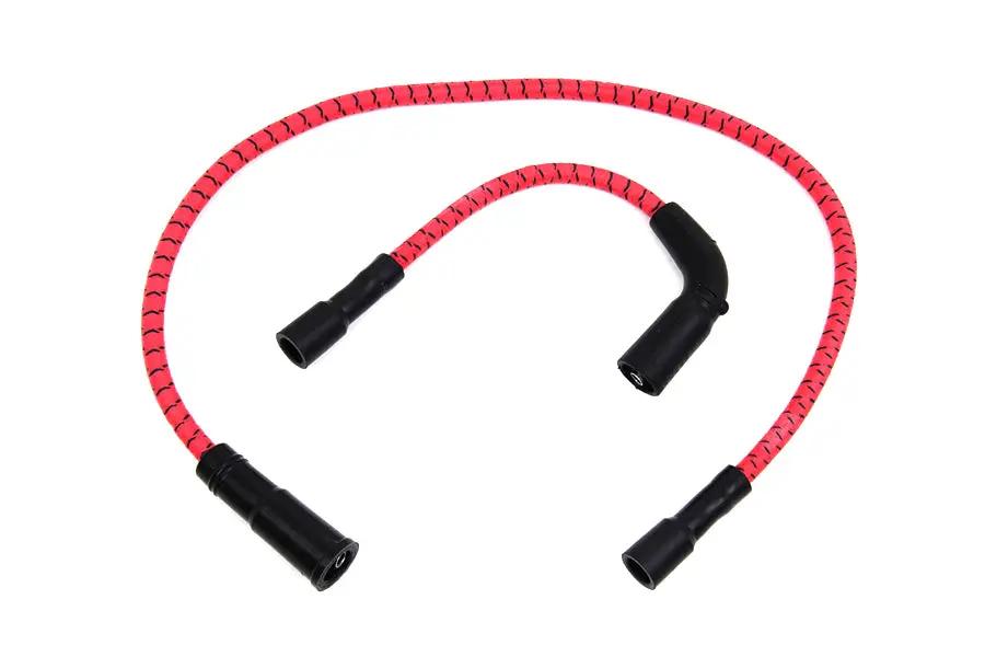 Sumax C20233 Red with Black Tracer 7mm Spark Plug Wire Set for Harley Davidson FLT and XL Models by Sumax