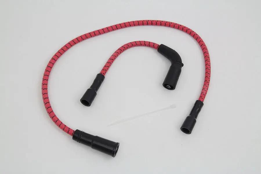 Sumax C20233 Red with Black Tracer 7mm Spark Plug Wire Set for Harley Davidson FLT and XL Models by Sumax