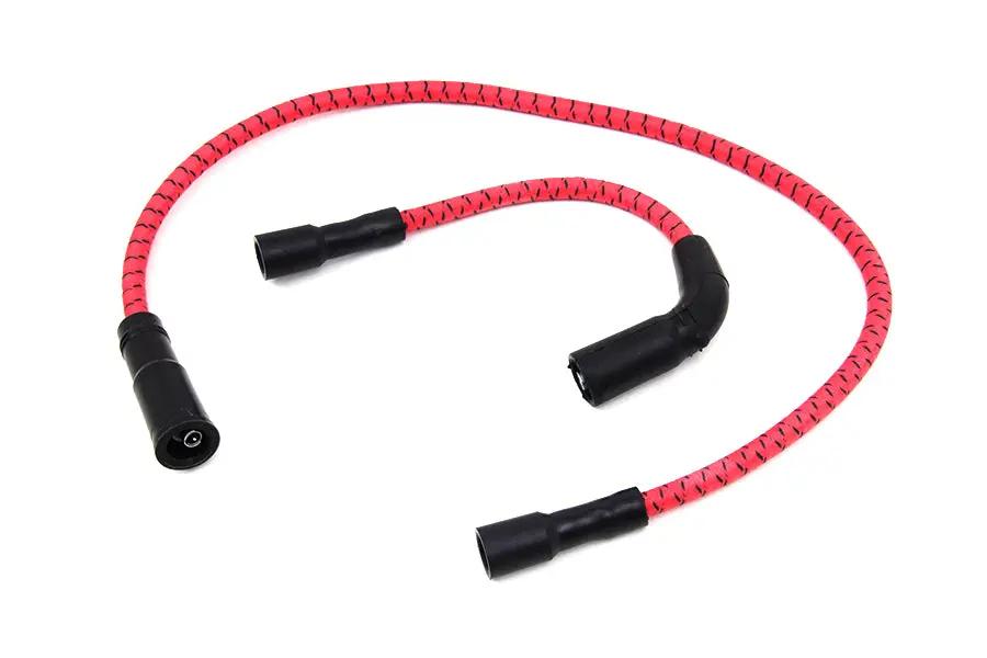 Sumax C20233 Red with Black Tracer 7mm Spark Plug Wire Set for Harley Davidson FLT and XL Models by Sumax