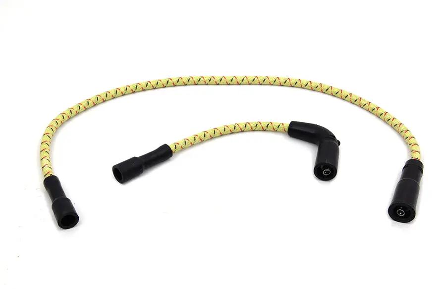 Sumax C20433 Yellow with Black & Red Tracer 7mm Spark Plug Wire Set for Harley Davidson FLT and XL Models by Sumax