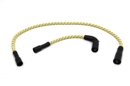 Sumax C20433 Yellow with Black & Red Tracer 7mm Spark Plug Wire Set for Harley Davidson FLT and XL Models by Sumax