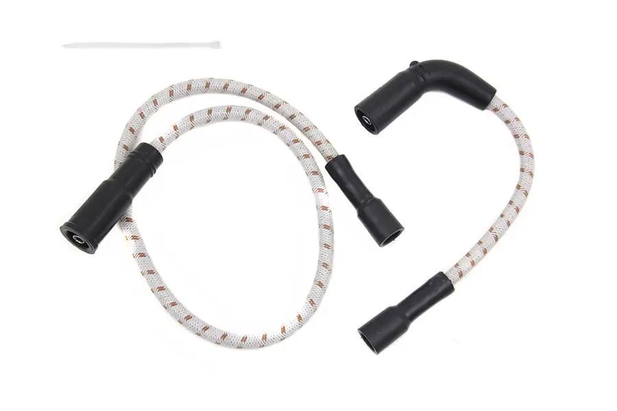 Sumax C20103 Grey with Brown Tracer 7mm Spark Plug Wire Set for Harley Davidson FLT and XL Models by Sumax