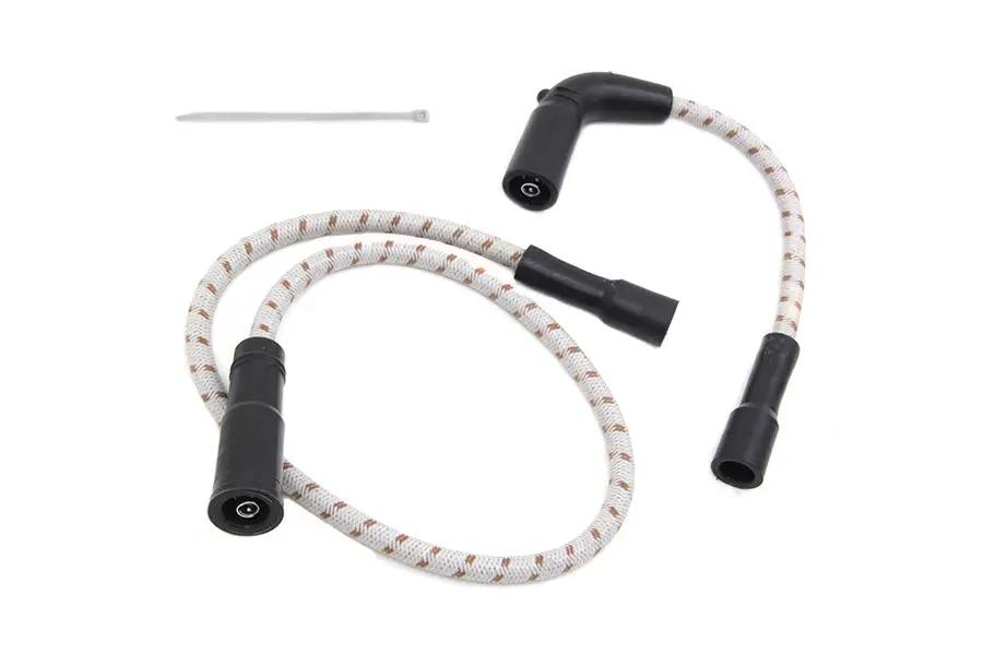 Sumax C20103 Grey with Brown Tracer 7mm Spark Plug Wire Set for Harley Davidson FLT and XL Models by Sumax
