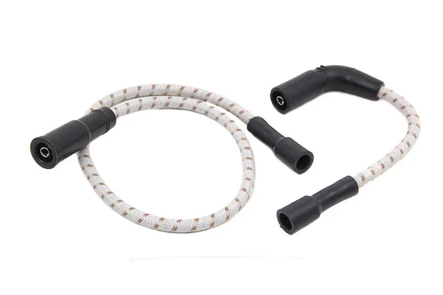 Sumax C20103 Grey with Brown Tracer 7mm Spark Plug Wire Set for Harley Davidson FLT and XL Models by Sumax