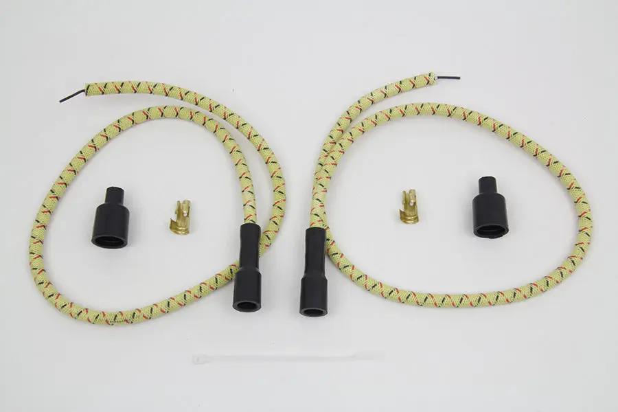 Sumax C76485 Yellow with Black & Red Tracer 7mm Spark Plug Wire Set by Sumax