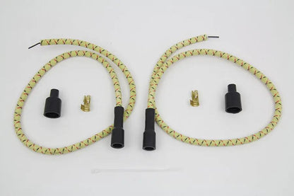 Sumax C76485 Yellow with Black & Red Tracer 7mm Spark Plug Wire Set by Sumax