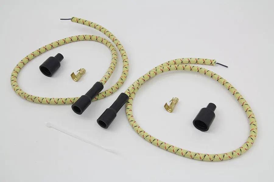 Sumax C76485 Yellow with Black & Red Tracer 7mm Spark Plug Wire Set by Sumax