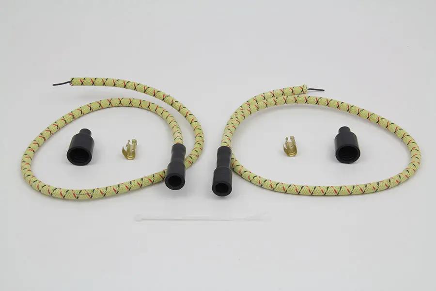Sumax C76485 Yellow with Black & Red Tracer 7mm Spark Plug Wire Set by Sumax