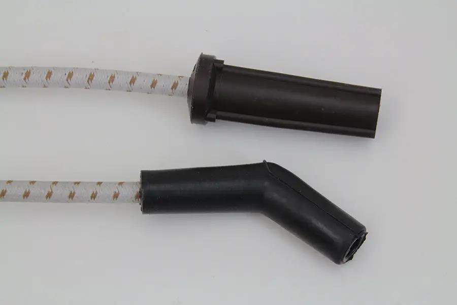 Sumax C30108 Grey with Brown Tracer 7mm Spark Plug Wire Set for Harley Davidson FXST & FLST Models by Sumax