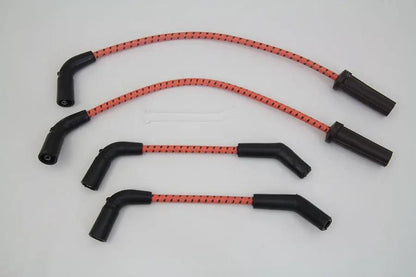 Sumax Orange with Black Tracer 7mm Spark Plug Wire Set for Harley Davidson FXST & FLST Models by Sumax