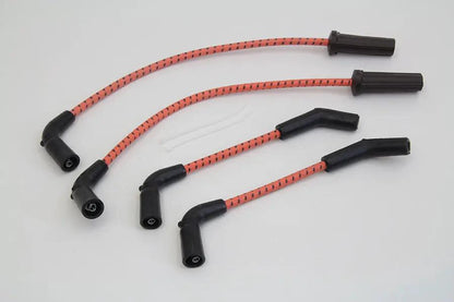 Sumax Orange with Black Tracer 7mm Spark Plug Wire Set for Harley Davidson FXST & FLST Models by Sumax