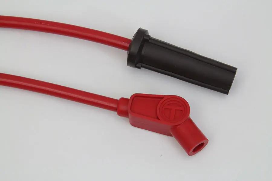 Sumax Spark Plug Wire Set 8mm Red for Harley Davidson FXST & FLST Models by Sumax