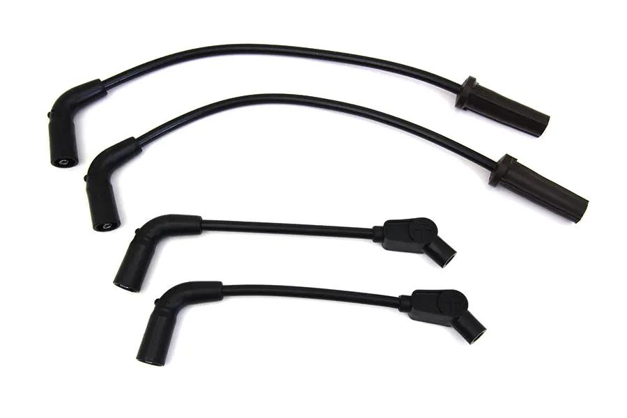 Sumax Spark Plug Wire Set Black for Harley Davidson FXST and FLST Models by Sumax