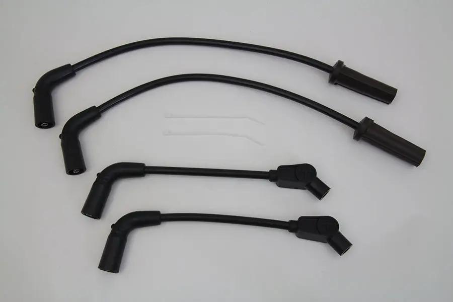 Sumax Spark Plug Wire Set Black for Harley Davidson FXST and FLST Models by Sumax