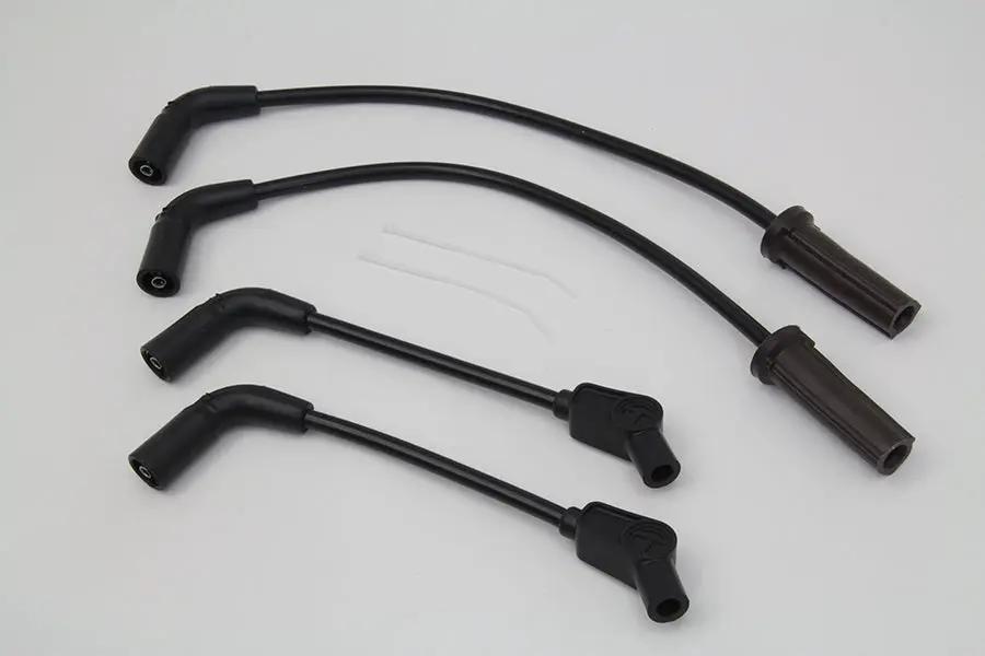 Sumax Spark Plug Wire Set Black for Harley Davidson FXST and FLST Models by Sumax
