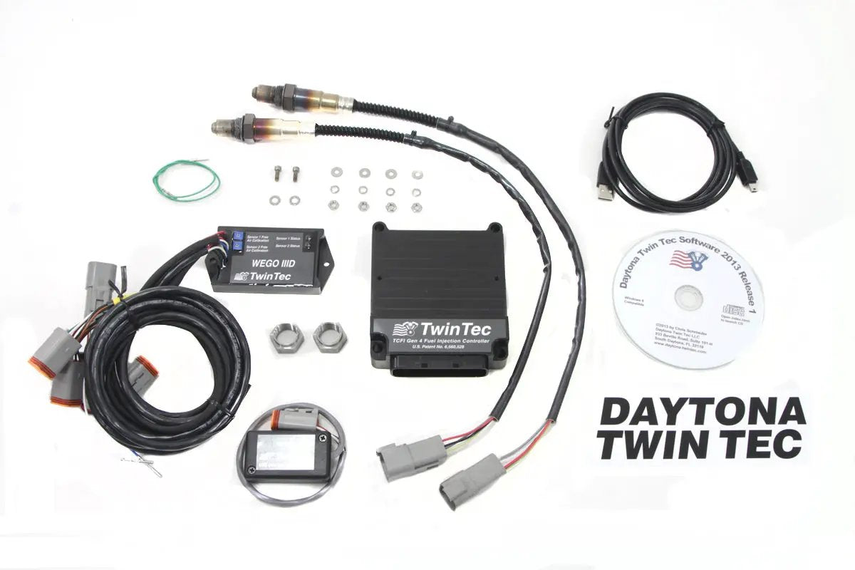 Daytona Twin Tech TCFI Gen 4 EFI Controller with Wide Band O2 Sensors for Harley Davidson FXST by Daytona Twin Tech