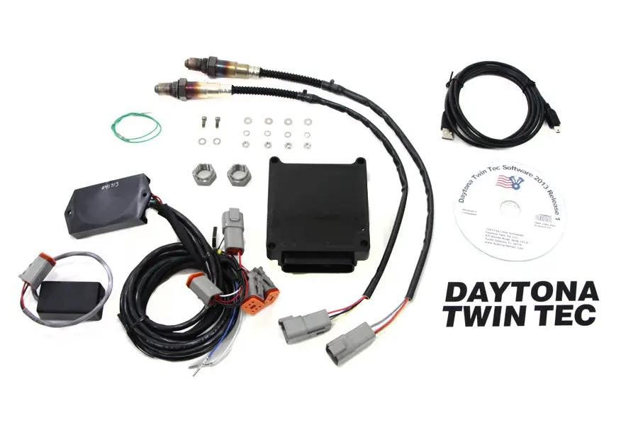 Daytona Twin Tech TCFI Gen 4 EFI Controller with Wide Band O2 Sensors for Harley Davidson FXST by Daytona Twin Tech
