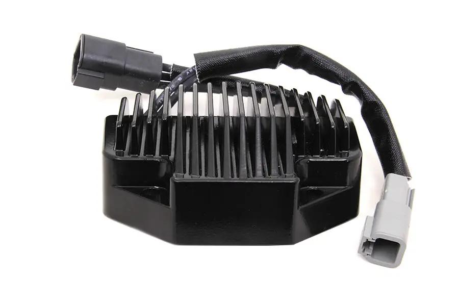 Volt Tech Regulator Black with OEM Cross Reference 74631-06B for Harley Davidson FXD by Volt Tech