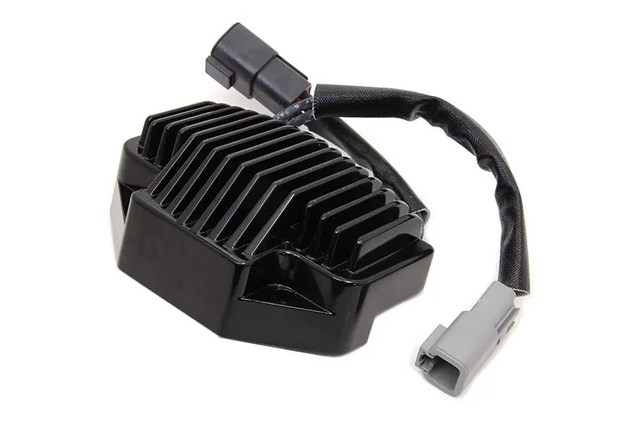 Volt Tech Regulator Black with OEM Cross Reference 74631-06B for Harley Davidson FXD by Volt Tech