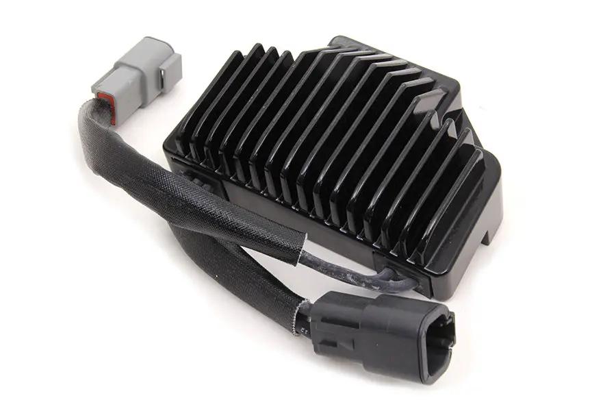 Volt Tech Regulator Black with OEM Cross Reference 74631-06B for Harley Davidson FXD by Volt Tech