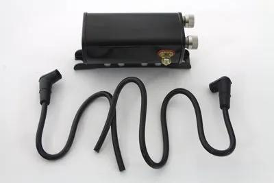 Volt Tech Black 12 Volt Ignition Coil 3.0 Ohms for Harley Davidson FL (Part #72374B) by Volt Tech