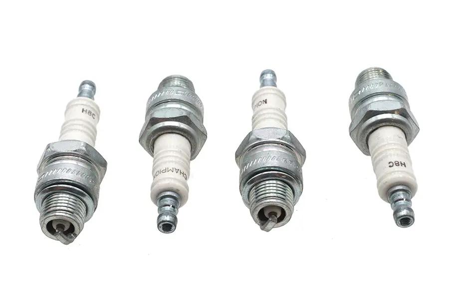 Champion Copper Plus Spark Plugs Part Number 587 for Harley Davidson XL - Pack of 4 by Champion