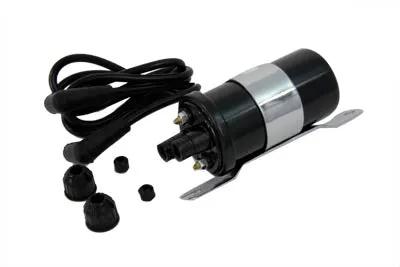 Volt Tech 19044B Black Round 6 Volt Ignition Coil for Harley Davidson EL Models by Volt Tech