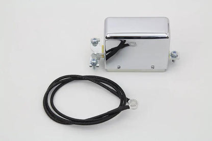 Volt Tech Chrome Look-A-Like 12 Volt 2-Brush Relay - Part #77552 by Volt Tech