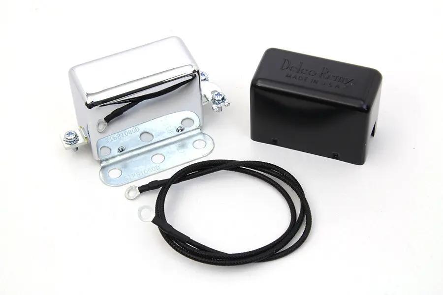 Volt Tech Chrome 12 Volt Regulator Relay for Harley Davidson FL Models - Part 77552A NO PATCH by Volt Tech