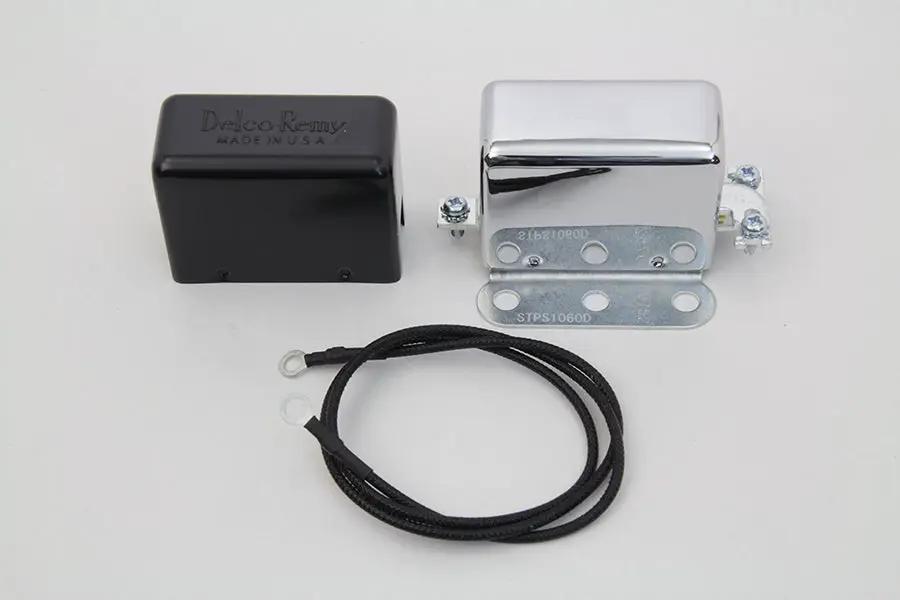 Volt Tech Chrome 12 Volt Regulator Relay for Harley Davidson FL Models - Part 77552A NO PATCH by Volt Tech