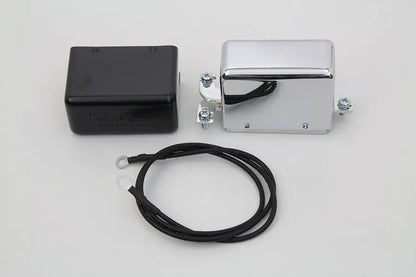 Volt Tech Chrome 12 Volt Regulator Relay for Harley Davidson FL Models - Part 77552A NO PATCH by Volt Tech
