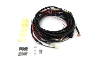 V-Twin Wiring Harness Kit for 1978 Harley Davidson XLCH with Plastic Covered Wires and Accessories by V-Twin