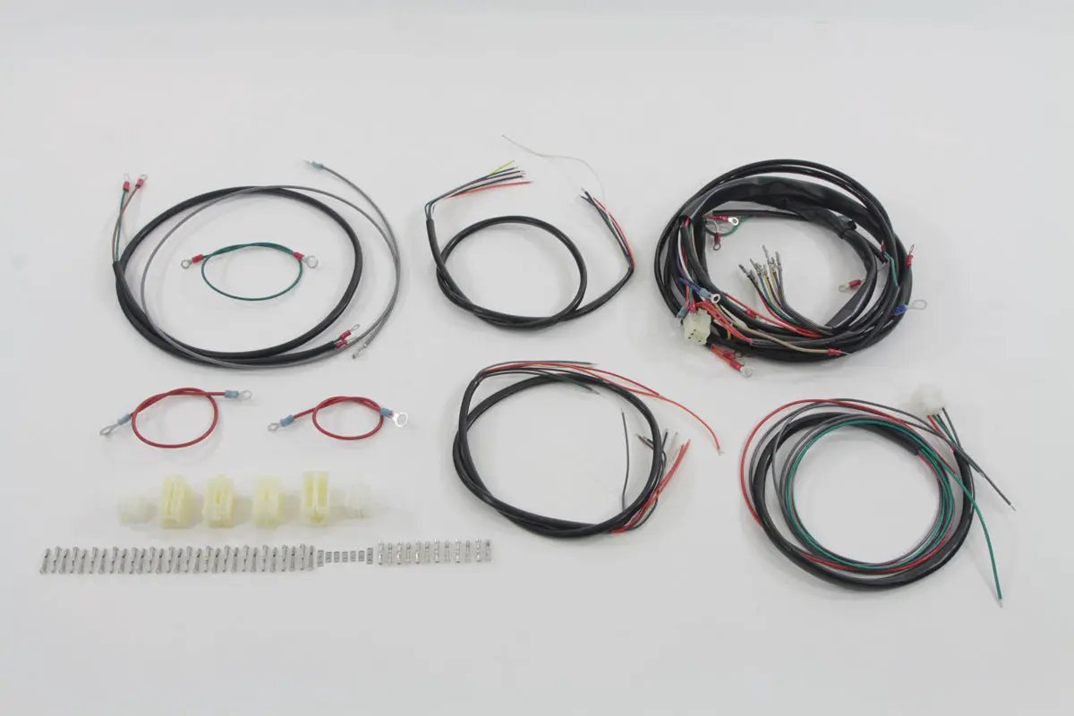 V-Twin Wiring Harness Kit for Harley Davidson XLH Electric Start Models Part #70006-76 CP by V-Twin